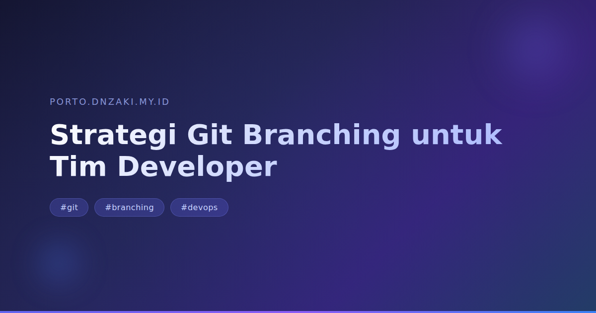 Strategi Git Branching untuk Tim Developer
