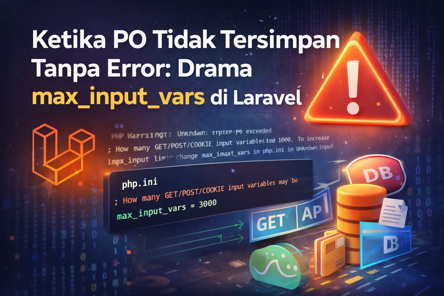 Ketika PO Tidak Tersimpan Tanpa Error: Drama max_input_vars di Laravel